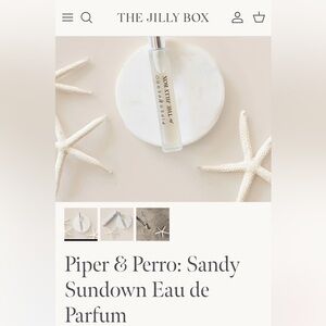 Eau de Parfum- Piper & Perro/ Jilly Box. Coastal scents Brand New.